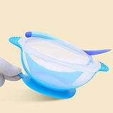 Мисочка на присосці з ложкою, фото 4