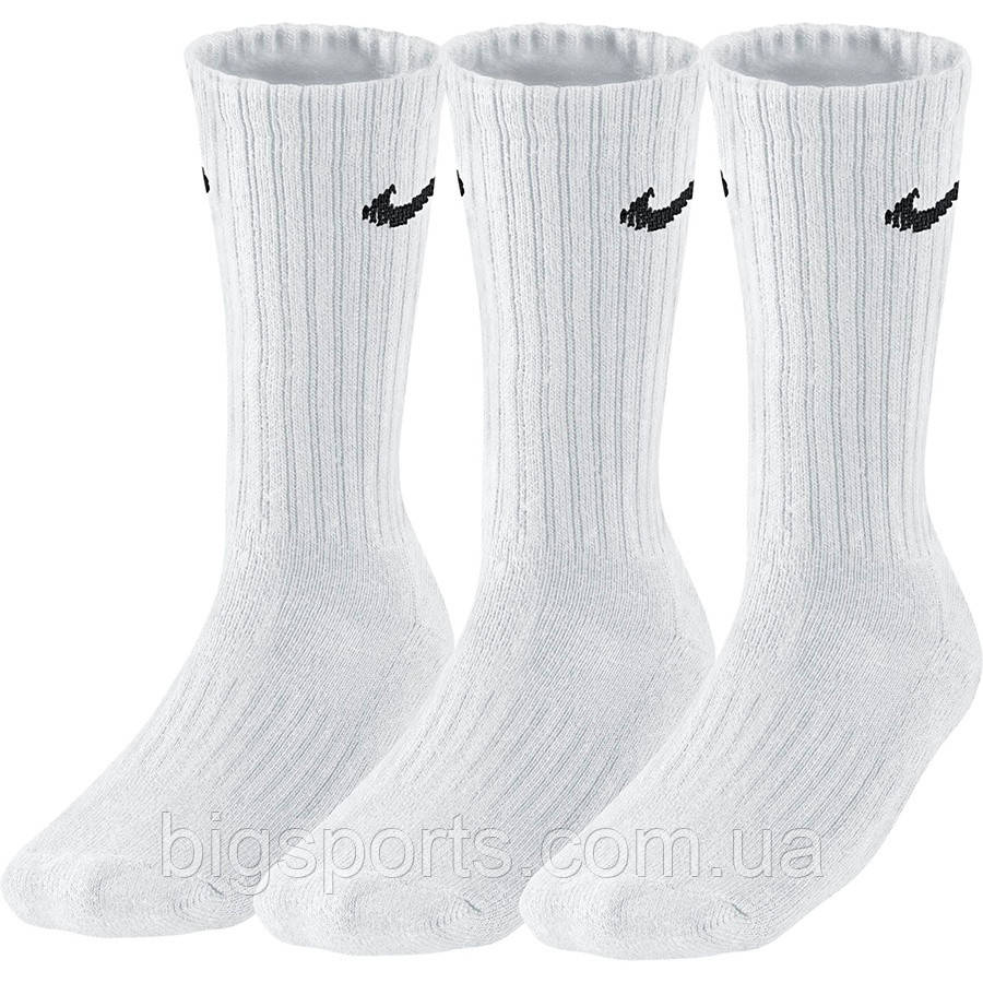 Шкарпетки чоловік. Nike 3PPK Value Cotton Crew White (арт. SX4508-101)
