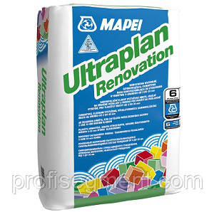 Посилена синтетичними волокнами саме-яся цементна суміш-Mapei Ultraplan Renovation/23кг Ультраплан,Харків, фото 2