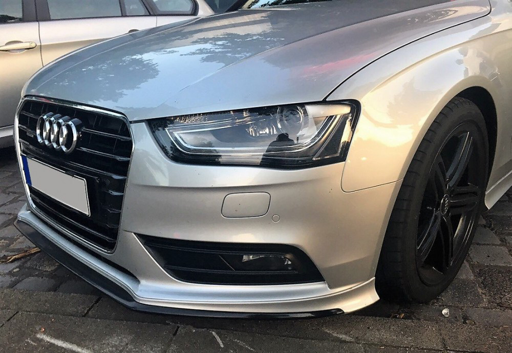 Губа Audi A4 B8 (11-16) тюнінг обвіс спідниця