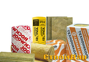 Утеплювачі (базальтовий, скловата, пінопласт, XPS)