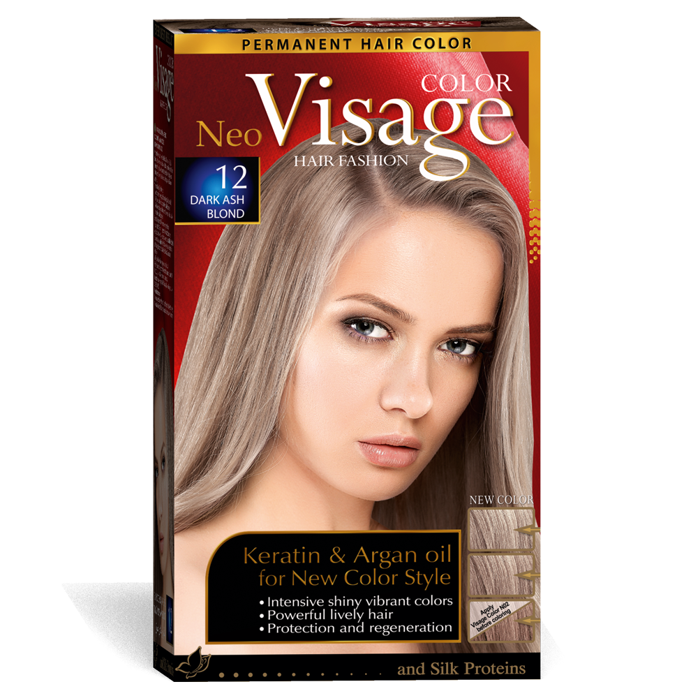 Стійка фарба для волосся Solido Cosmetics Visage 11 Темний попелясто-русий 50/50/20 мл (4518011)