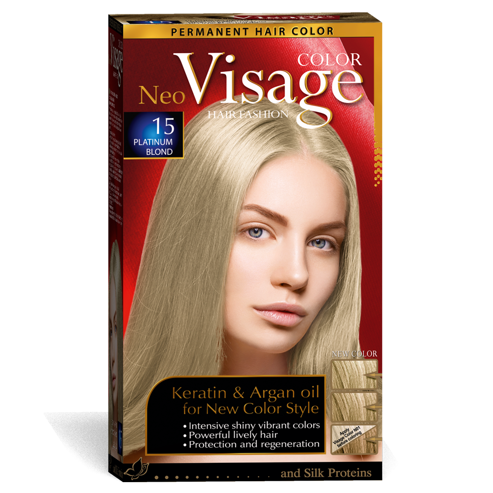 Стійка фарба для волосся Solido Cosmetics Visage Платиново-русий 50/50/20 мл (4518015)