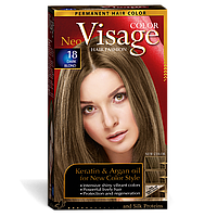 Стійка фарба для волосся Solido Cosmetics Visage18 Темно-русий 50/50/20 мл (4518018)