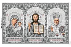 Схема для вишивки бісером Іконостас (срібло)