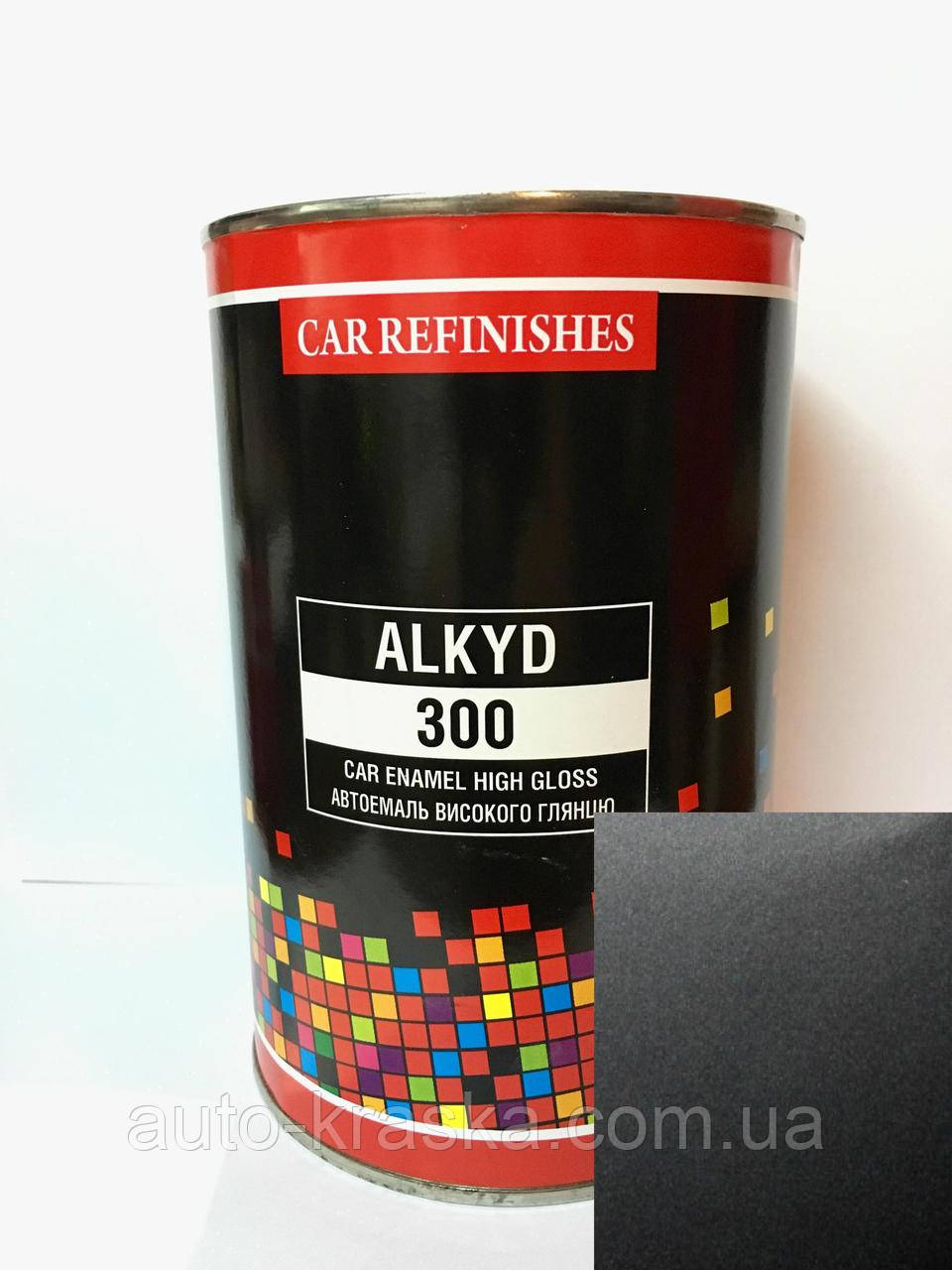 Автоемаль алкідна 1 л ЧОРНИЙ МАТ CS System Алкід - 300