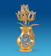 Фігурка з кристалами Сваровські тюльпани 10 см AR-4398. Подарки на Валентина