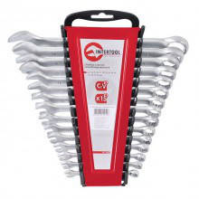 Набір ключів комбінованих, 15 шт. 6-19, 22мм. CrV. INTERTOOL HT-1204