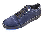 Замшеві кросівки чоловічі кеди сині Rosso Avangard Gushe Blu Vel, фото 3