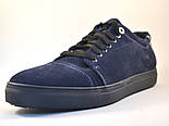 Замшеві кросівки чоловічі кеди сині Rosso Avangard Gushe Blu Vel, фото 7