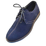 Взуття великих розмірів чоловіча туфлі сині нубук комфортон Rosso Avangard BS Cardinal Blu Nub, фото 5