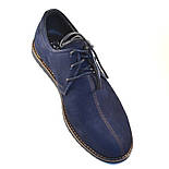 Взуття великих розмірів чоловіча туфлі сині нубук комфортон Rosso Avangard BS Cardinal Blu Nub, фото 6
