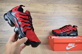 Чоловічі кросівки Nike air vapormax plus (червоні з чорним) ААА+, фото 2