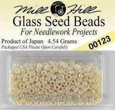 Бисер Mill Hill 00123, 11/0 Cream Glass Beads