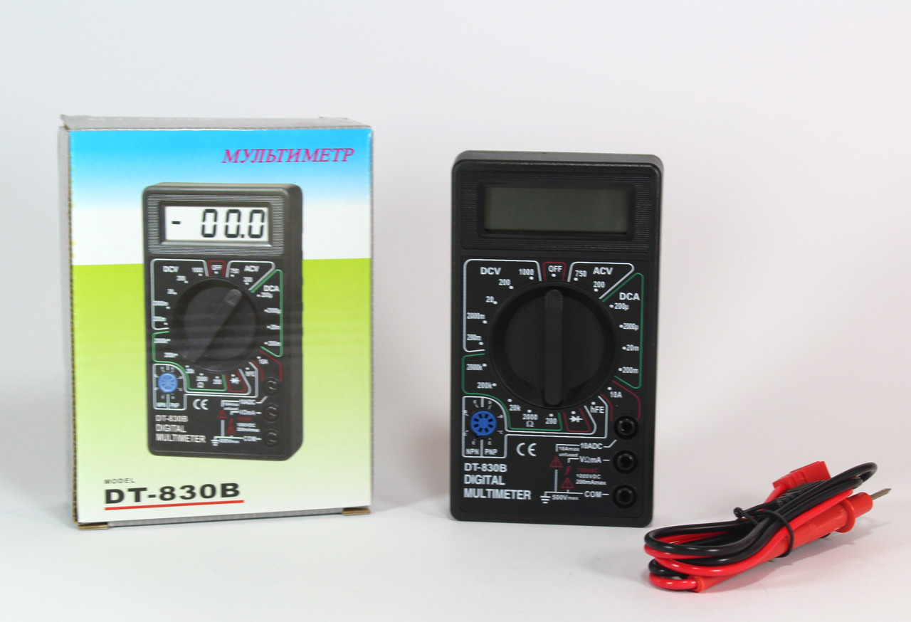 Мультиметр цифровий DT830B, фото 1