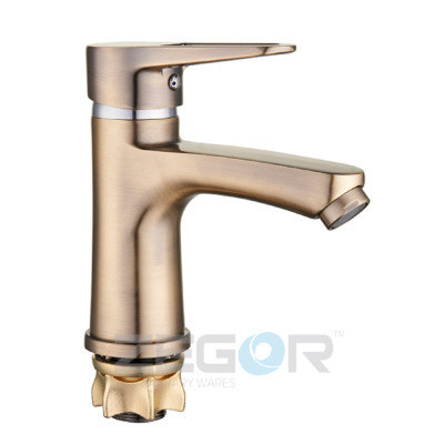 Змішувач для умивальника Zegor (бронза), фото 1