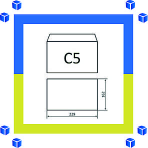 Конверт С5 (162х229) скл білий (0+0), фото 2