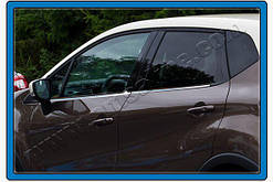 Хром окантовка вікон Renault Captur 2013+ (Рено Каптур)