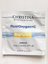 Пробник денного крему SPF 40, Christina FluorOxygen+C IntenC Day Cream SPF 40 3 мл