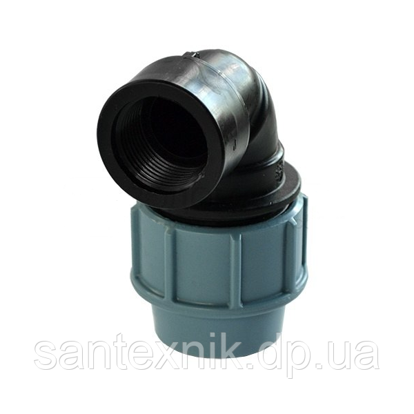 Кут ПНД 25х3/4 різьба внутрішня STR, фото 1