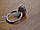 Шикарное Серебряное кольцо с золотой пластинкой и турмалином, фото 7