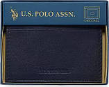 Шкіряна кредитниця US Polo Assn., brown, фото 2