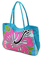 Сумка жіноча Пляжна текстиль 1331 blue. Пляжні сумки гуртом і в роздріб в Україні Одеса 7 км