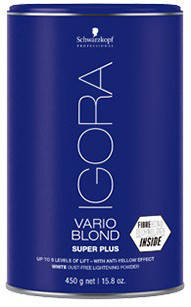 Беспылевой порошок для освітлення Schwarzkopf IGORA Vario Blond Super Plus Білий 450 г, фото 2