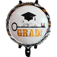 Куля фольгована кругла вітаю випускник (Китай)