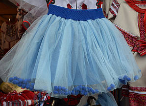 Спідничка для дівчинки "Барбі" голуба
