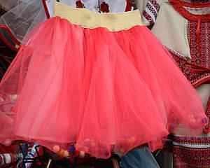 Спідничка для дівчинки "Барбі" коралова