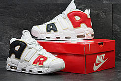 Кросівки чоловічі білі шкіра Nike Air More Uptempo 96