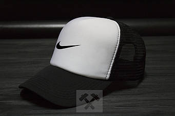 Спортивна кепка Nike, Найк, тракер, річна кепка, чоловічий, жіночий, чорного й білого кольору,