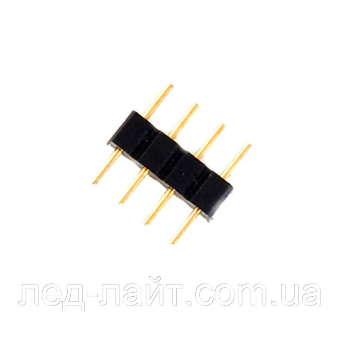 Конектор 4pin для стрічки RGB, CCT (CW/WW) тато-тато