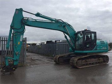 Гусечний екскаватор Kobelco SK210LC.