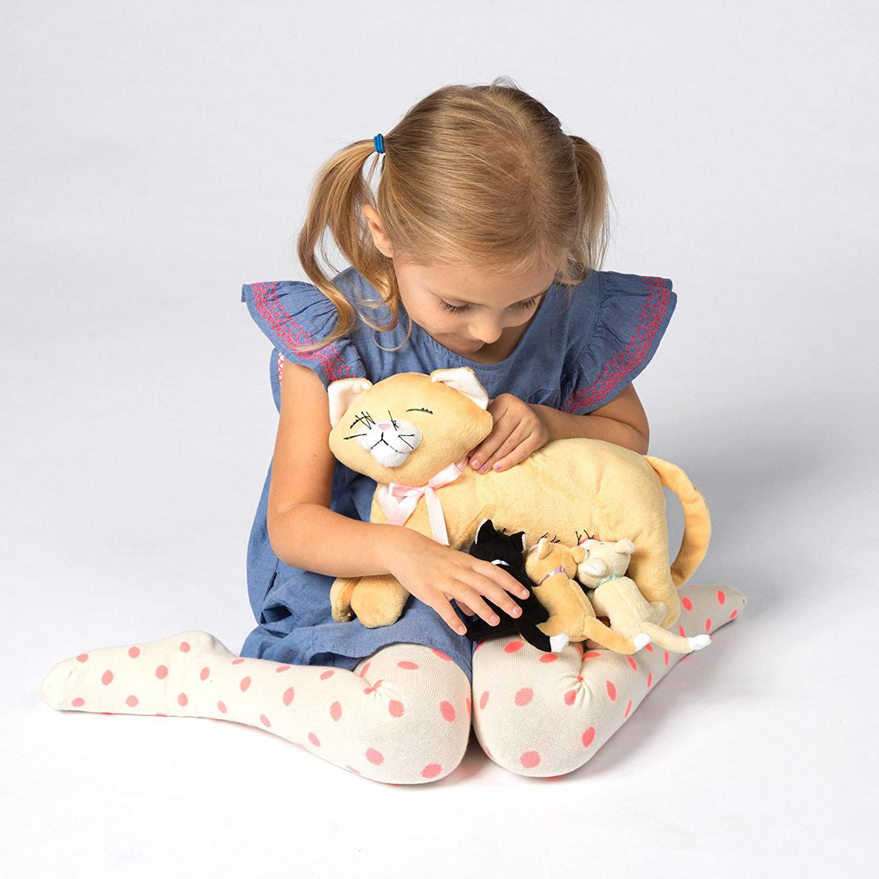 Manhattan toy nursing nina cat nurturing on sale soft toy
