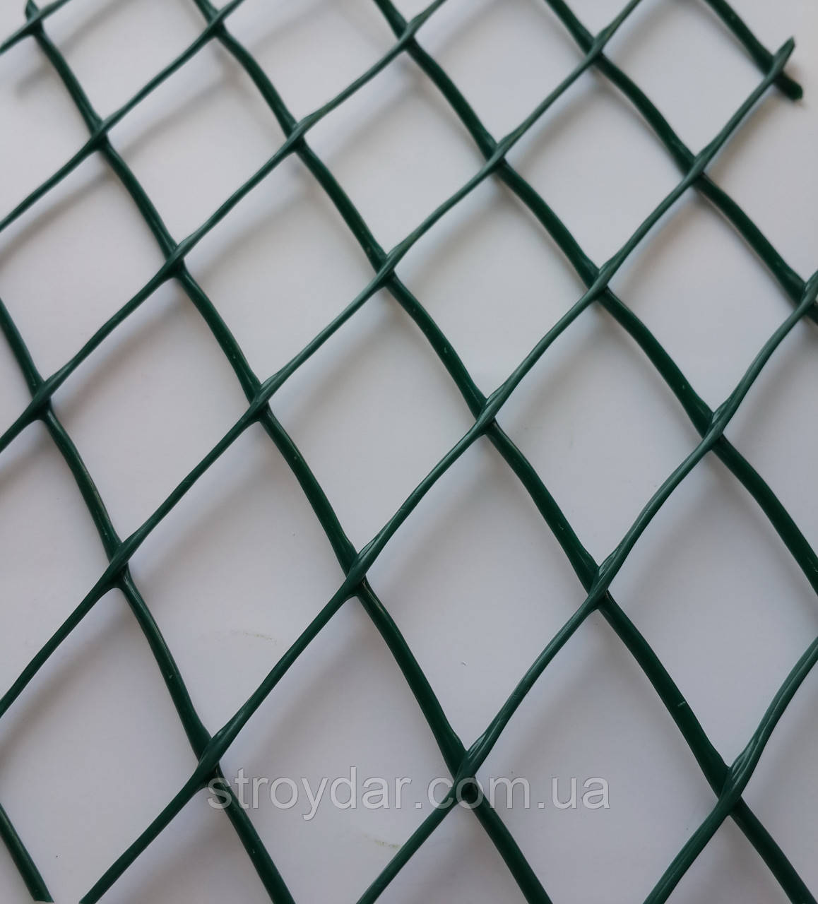Сітка пластикова декоративна ромб ДР 30 Темно-зелена, фото 1