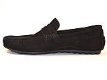 Акція Чоловічі мокасини з нубука літні чорні взуття ETHEREAL Classic Black Nub by Rosso Avangard, фото 2