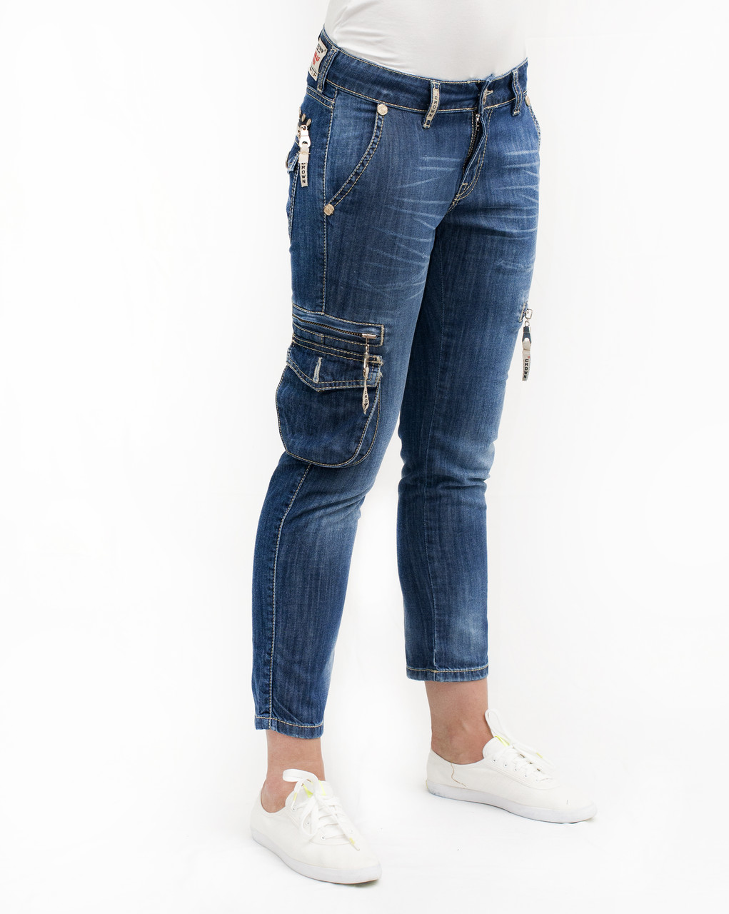 Капрі жіночі Crown Jeans модель 390 (MD 534 GRTS)