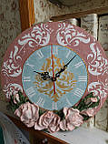 Годинник Пастельні троянди, фото 4