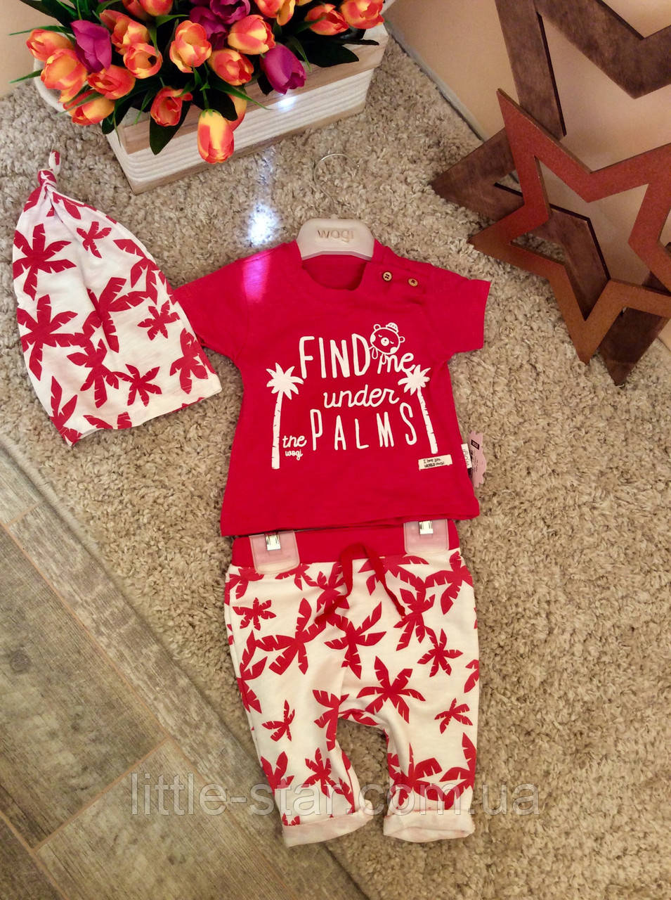 Комплект для стильної малятка 3-12 міс оптом і в роздріб, фото 1