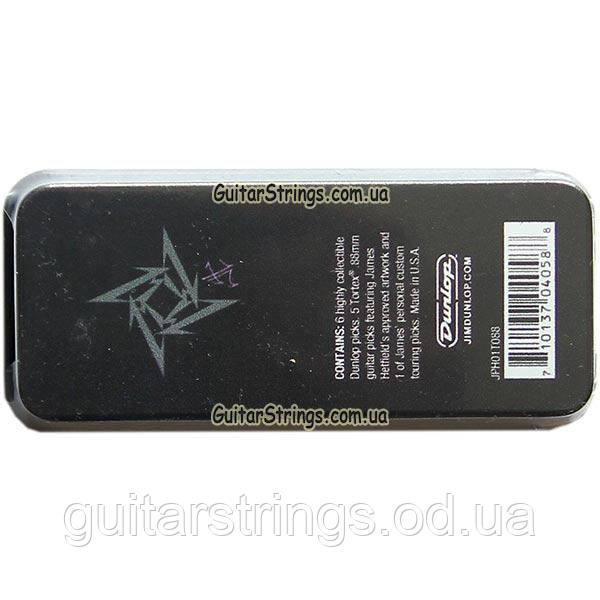 Медиаторы Dunlop JPH01T088 James Hetfield Signature Tortex 0.88 mm 6 pcs - фото 2 - id-p732479229