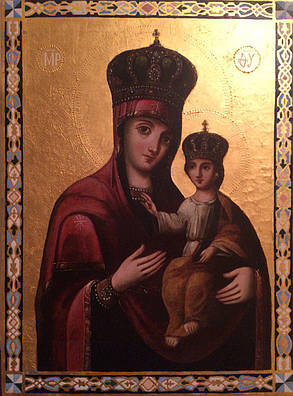 Озерянська ікона Богородиця 19 століття, фото 2