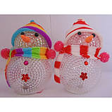 Сніговик LED світний, 10 см, фото 2