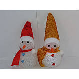 Сніговик LED світний, 10 см, фото 3