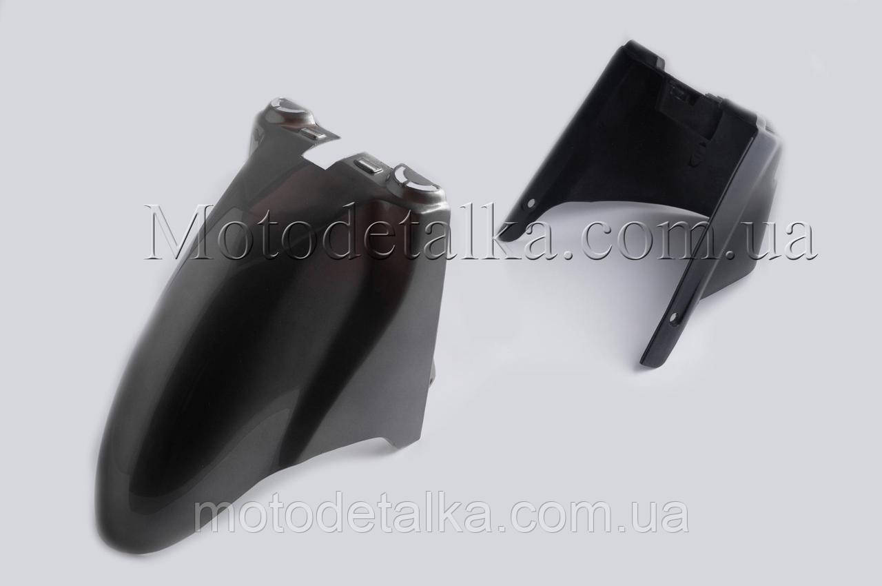 Пластик Zongshen WIND переднє крило (сірий).