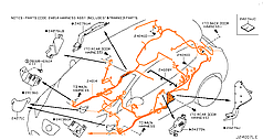 Проводка салонна Nissan Leaf ZE0 (10-12) 24014-3NA1B