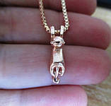 Позолочений кулончик "Кошеня", фото 4