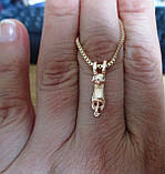 Позолочений кулончик "Кошеня", фото 2