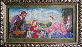 Вишивка бісером ікона "Свята родина (тесля)" 67.73 х 32.18 (Солес)